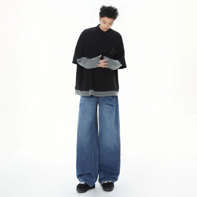 MIIOW Trend Party Series Jeans Unisex Bamboo Blue-6