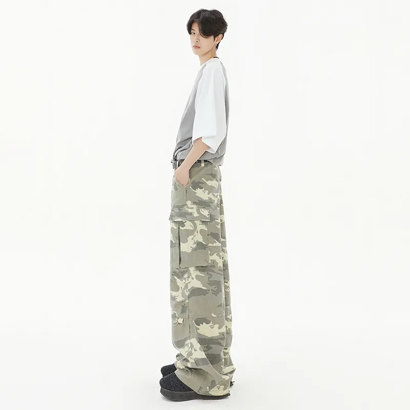 MIIOW Trend Party Series Cargo Pants Unisex Camouflage-9