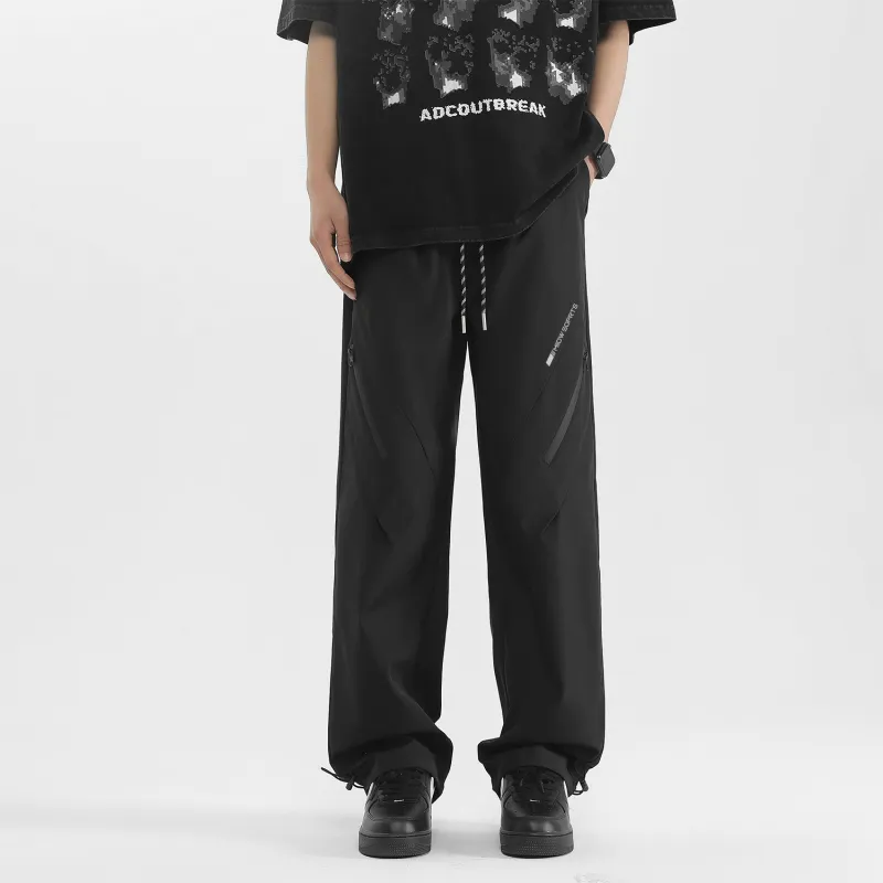 MIIOW Casual Pants Unisex Black-2