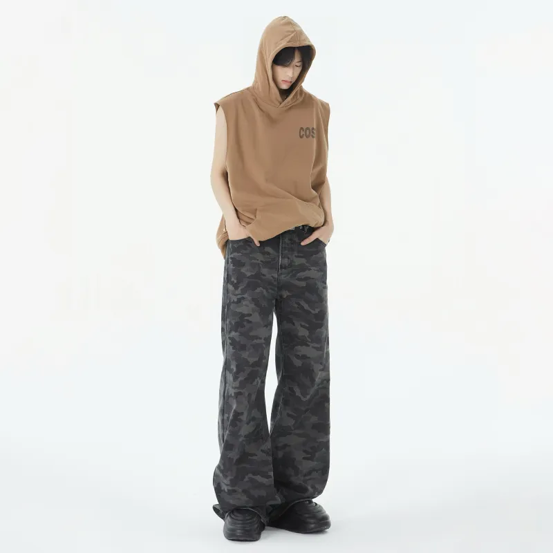MIIOW Trend Party Series Jeans Unisex Camouflage-5