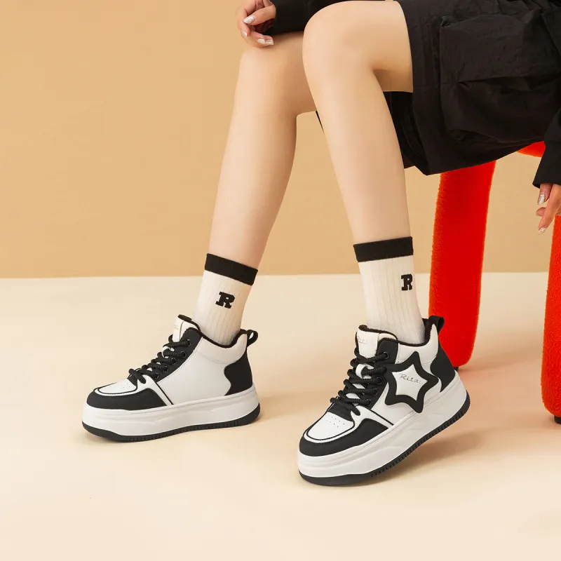 Ritai Skateboard Shoes Women's High Top-9