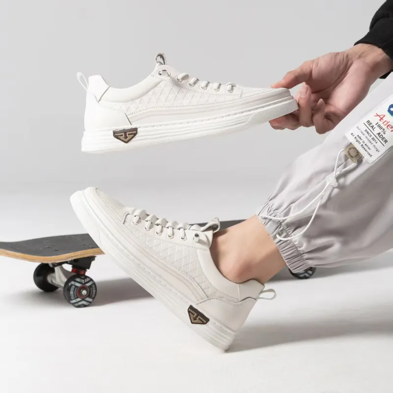 Ritai RITAI Low-Top Skateboard Shoes Men's White-5
