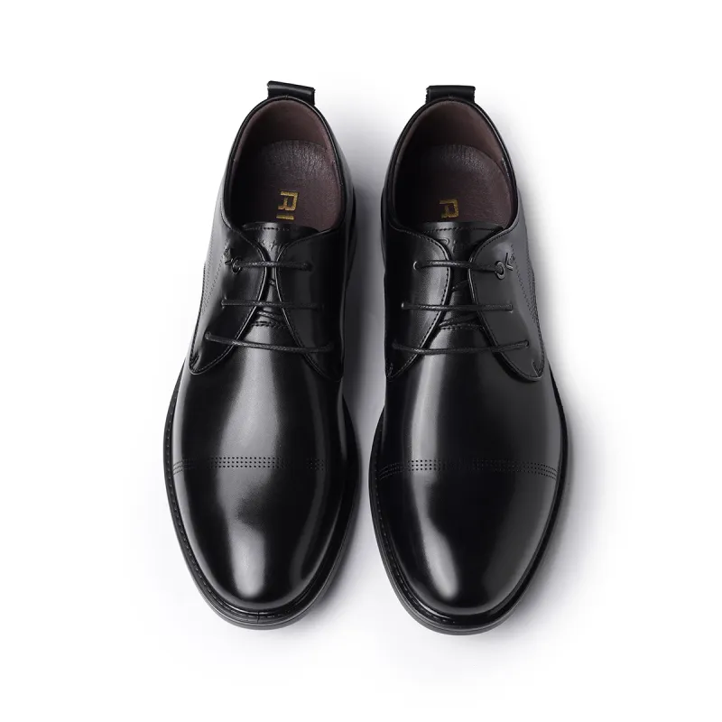 Ritai Dress Shoes Men Low Top Black-3