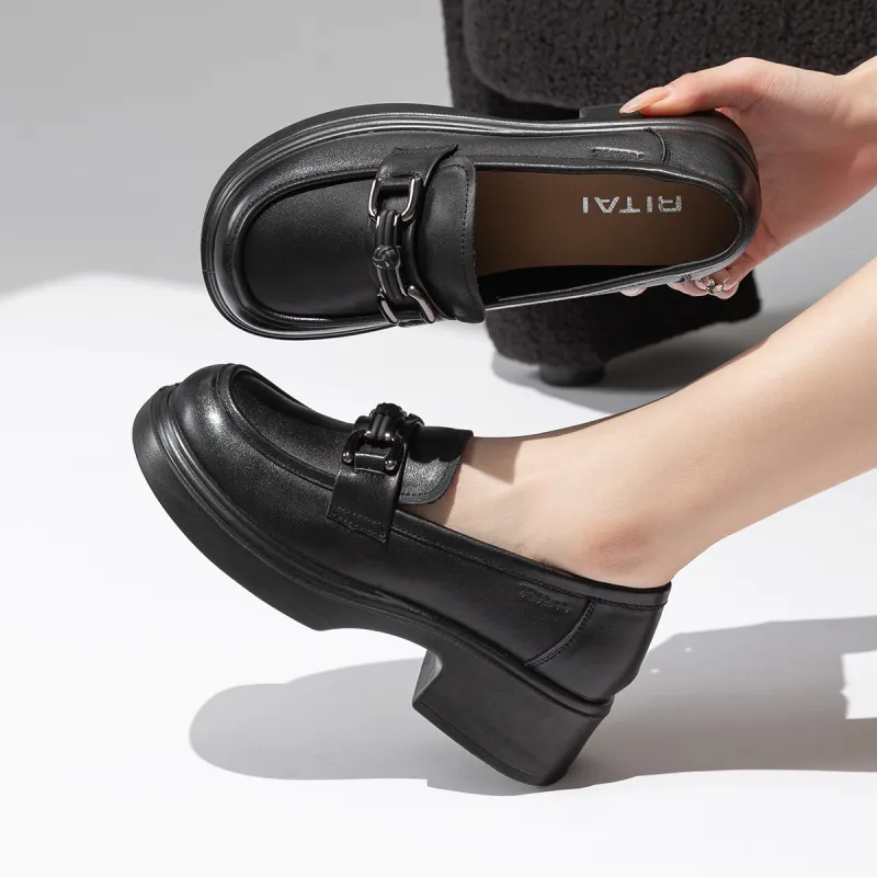 Ritai RITAI Loafers Women's Black-4