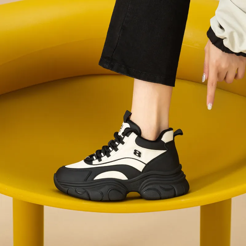 Ritai Chunky Sneakers Women's Mid Top-5