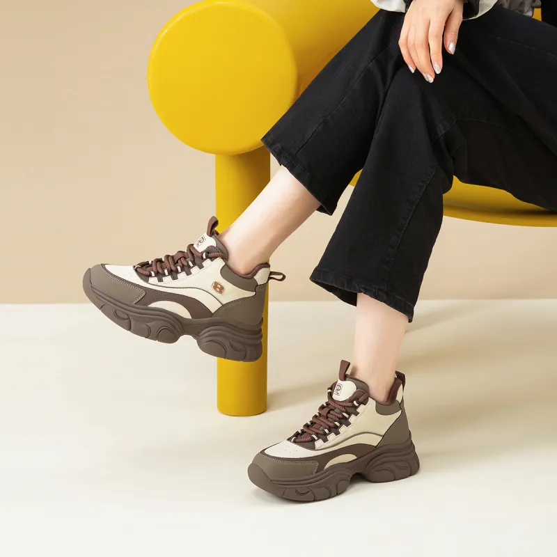 Ritai Chunky Sneakers Women's Mid Top-11