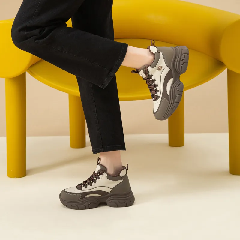 Ritai Chunky Sneakers Women's Mid Top-10
