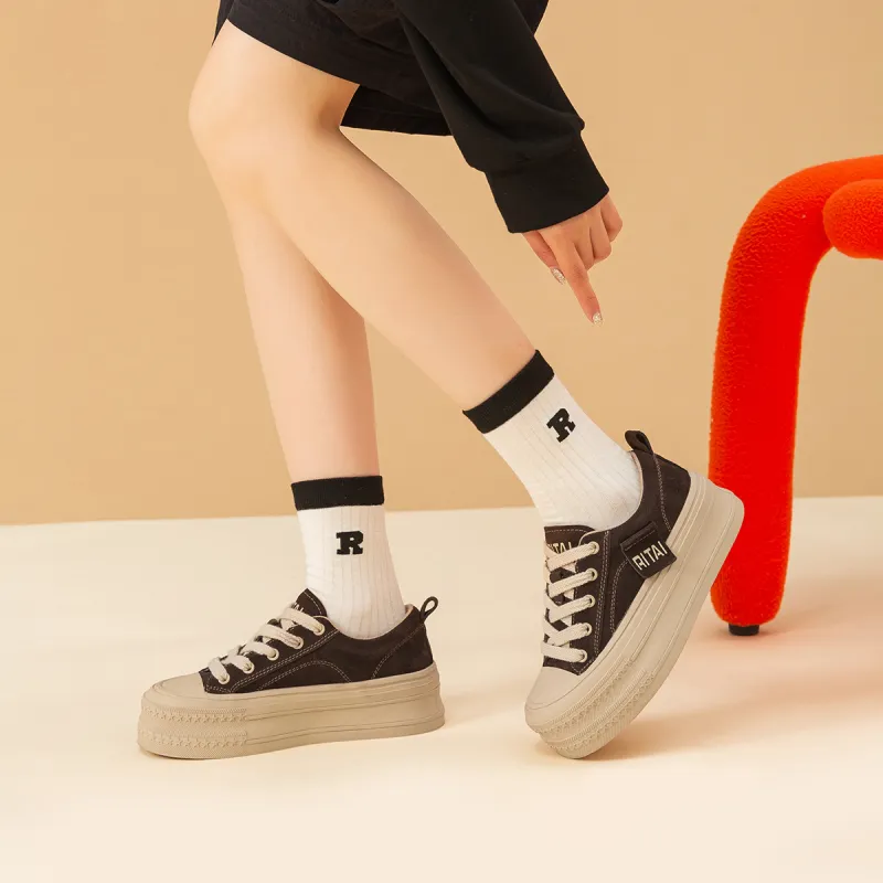 Ritai Low Top Skateboard Shoes Women's-11