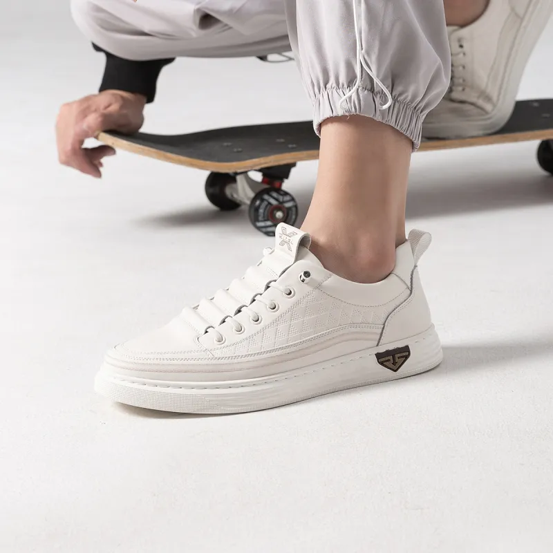 Ritai RITAI Low-Top Skateboard Shoes Men's White-3
