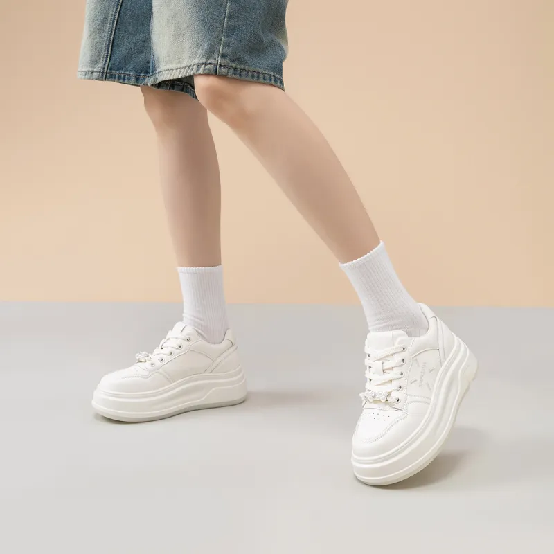 Ritai Skateboard Shoes Women's Ecru-4