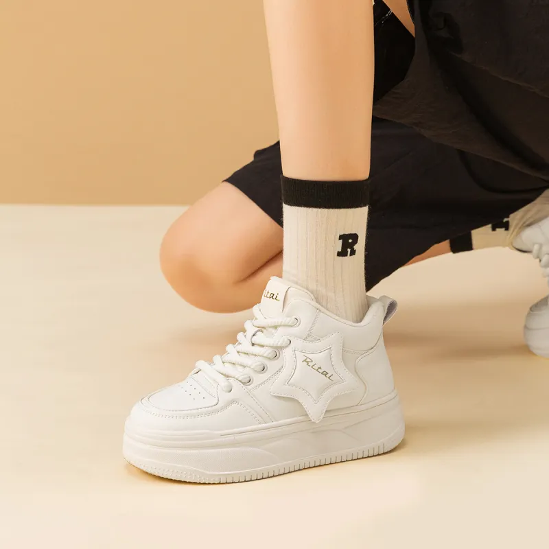 Ritai Skateboard Shoes Women's High Top-4