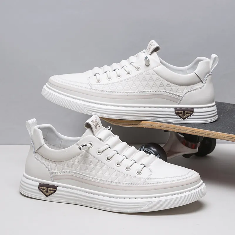 Ritai RITAI Low-Top Skateboard Shoes Men's White-6