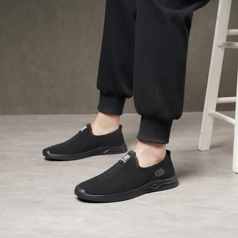 Ritai Casual Shoes Men Low Top Black-4