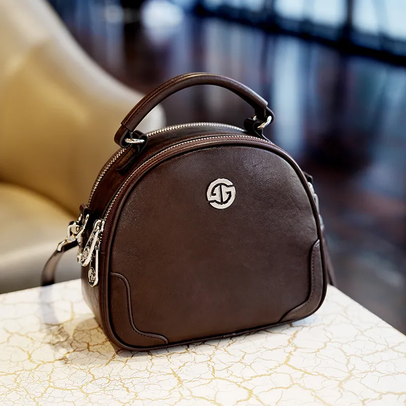 GELANDAI Cow Leather Handbag Regular Women's Multicolor-12