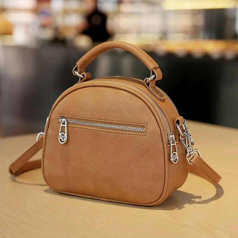GELANDAI Cow Leather Handbag Regular Women's Multicolor-6
