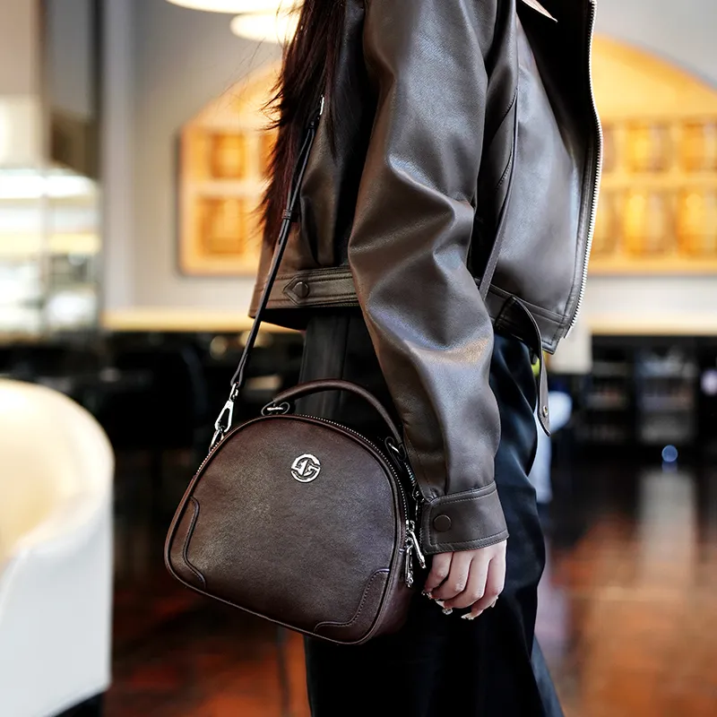 GELANDAI Cow Leather Handbag Regular Women's Multicolor-10