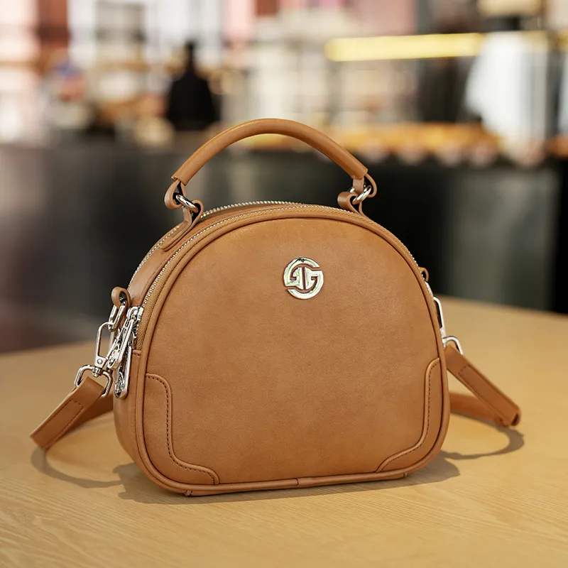 GELANDAI Cow Leather Handbag Regular Women's Multicolor-7