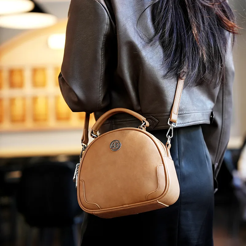 GELANDAI Cow Leather Handbag Regular Women's Multicolor-4