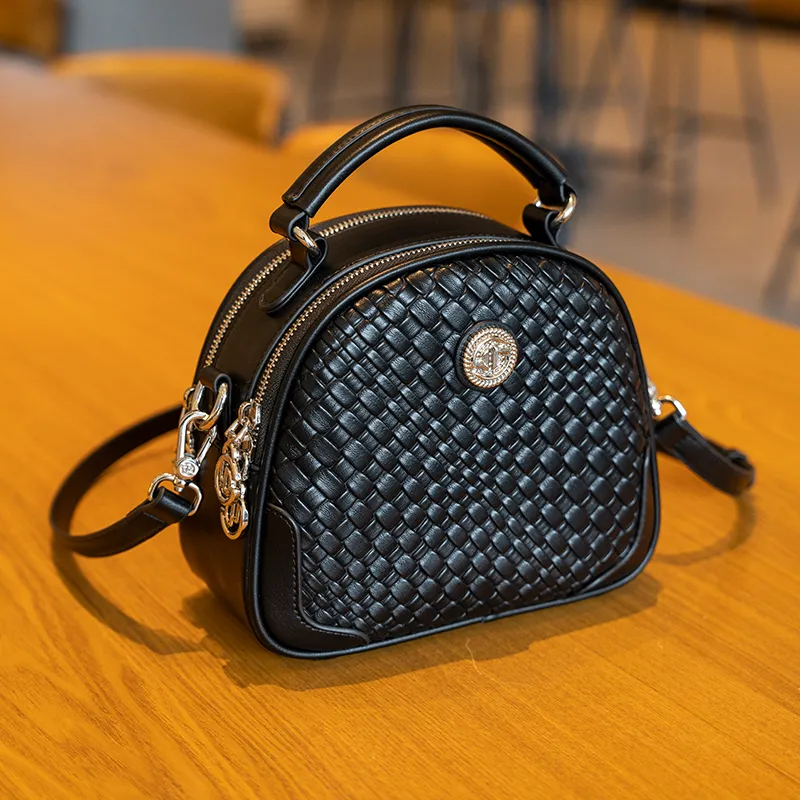 GELANDAI PU Shoulder Bag, Crossbody Bag, Handbag Women's Black-4