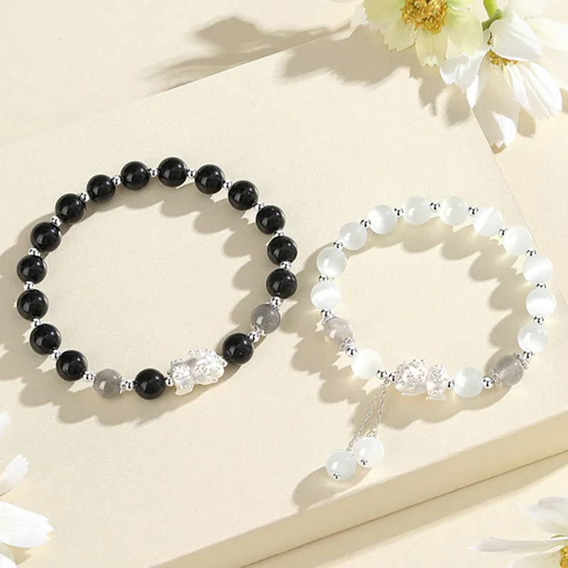 LIPSW Obsidian Bracelets Unisex-3