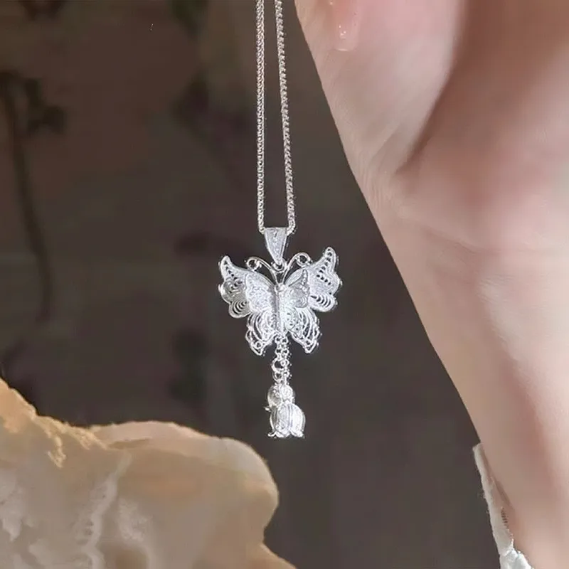 LIPSW 999 Fine Silver Necklaces Women's-1