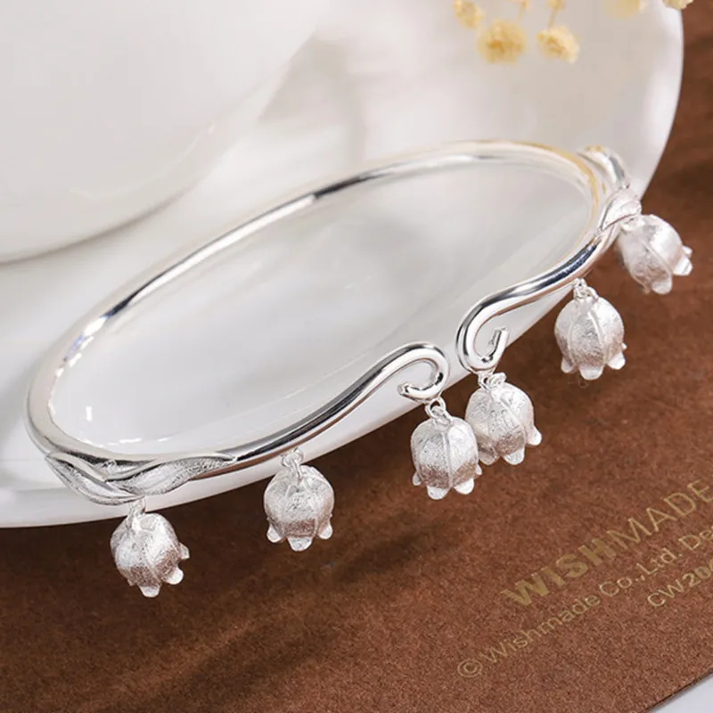 LIPSW 999 Fine Silver Bangles Women's-1