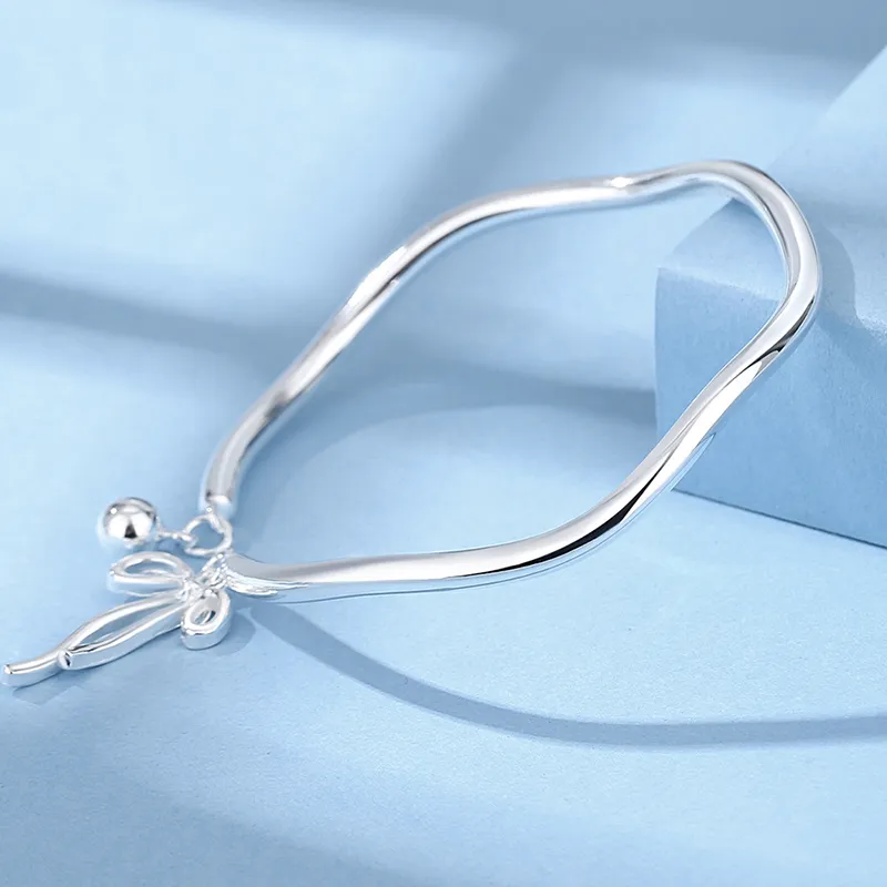 LIPSW 999 Fine Silver Bangles Women's-3