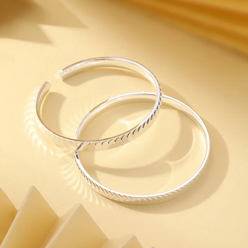 LIPSW 999 Fine Silver Bangles Women's-2
