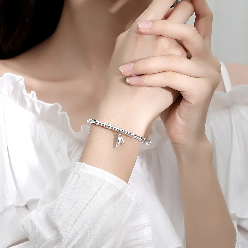 LIPSW 999 Fine Silver Bangles Women's-4