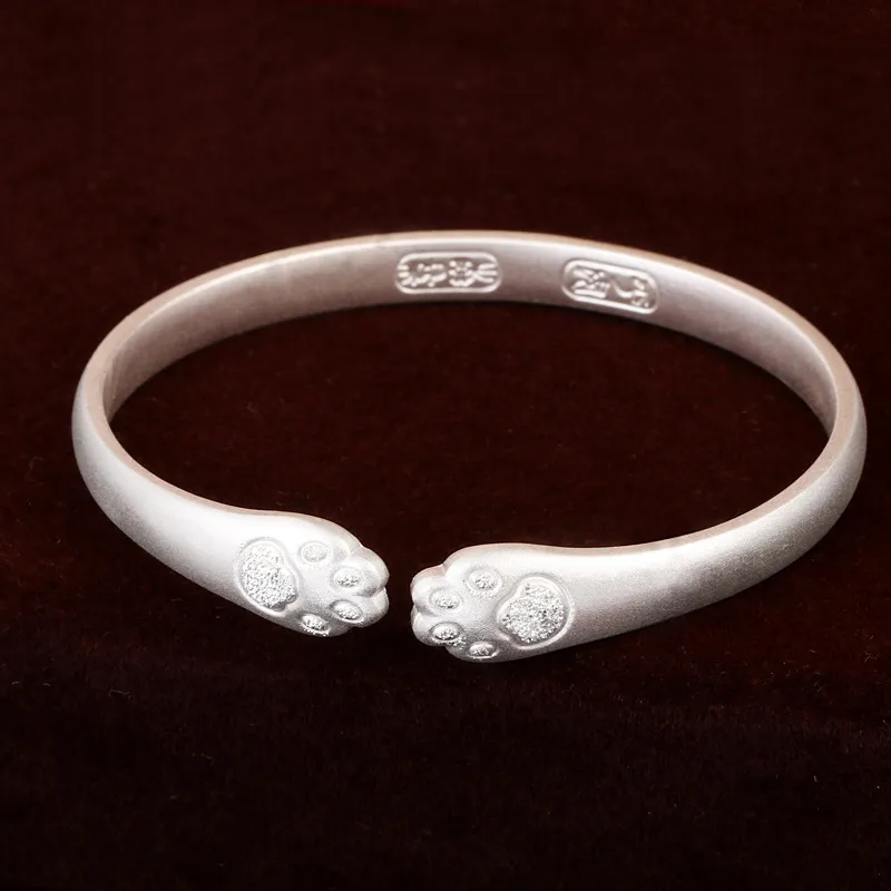 LIPSW 999 Fine Silver Bangles Women's-2
