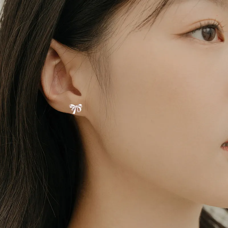 LIPSW S 999 Fine Silver Stud Earrings Women's-3