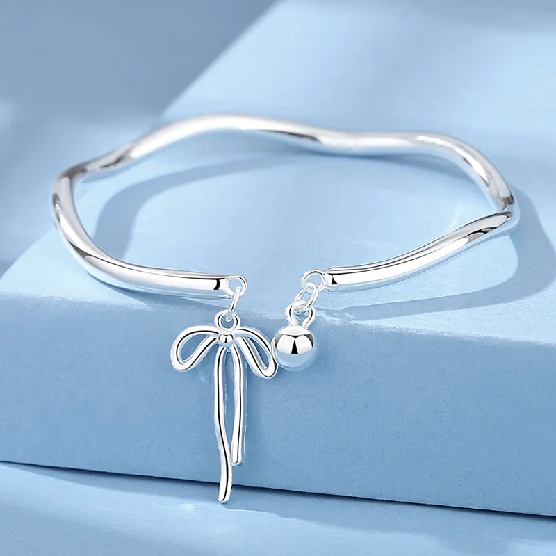 LIPSW 999 Fine Silver Bangles Women's-1