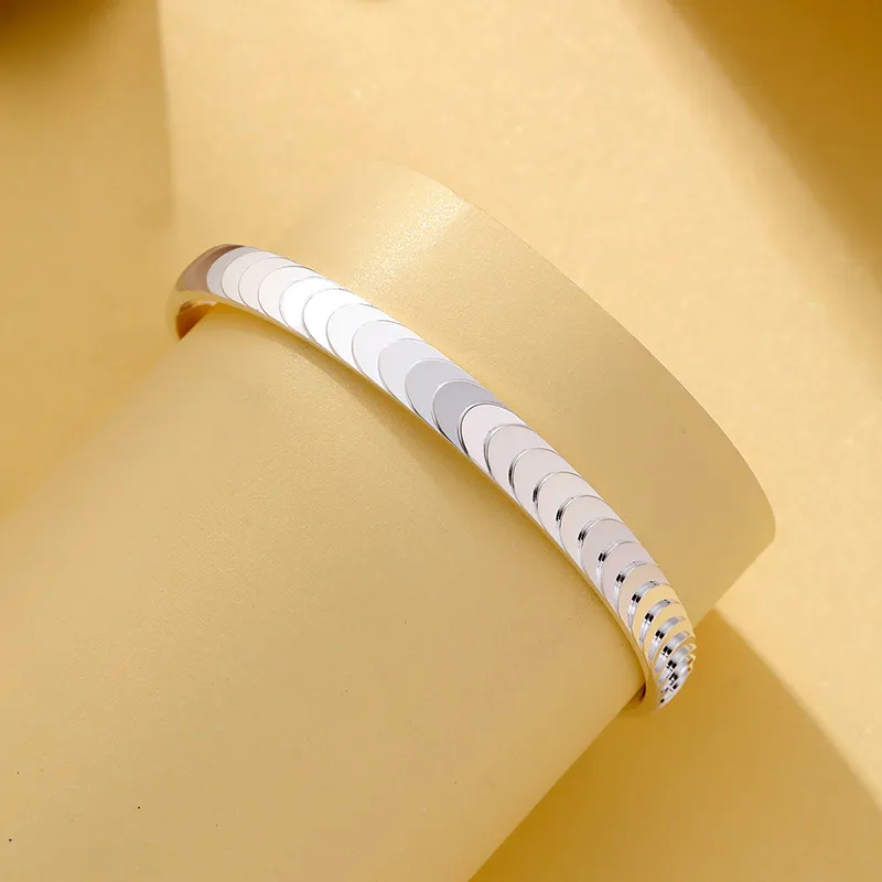 LIPSW 999 Fine Silver Bangles Women's-3