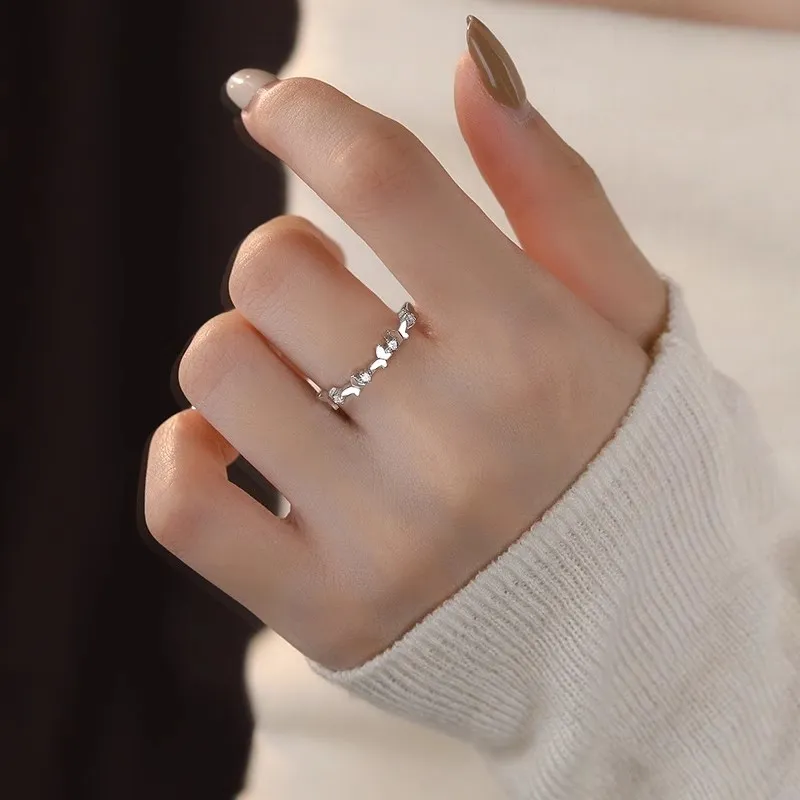 LIPSW 999 Fine Silver Rings Women's-3