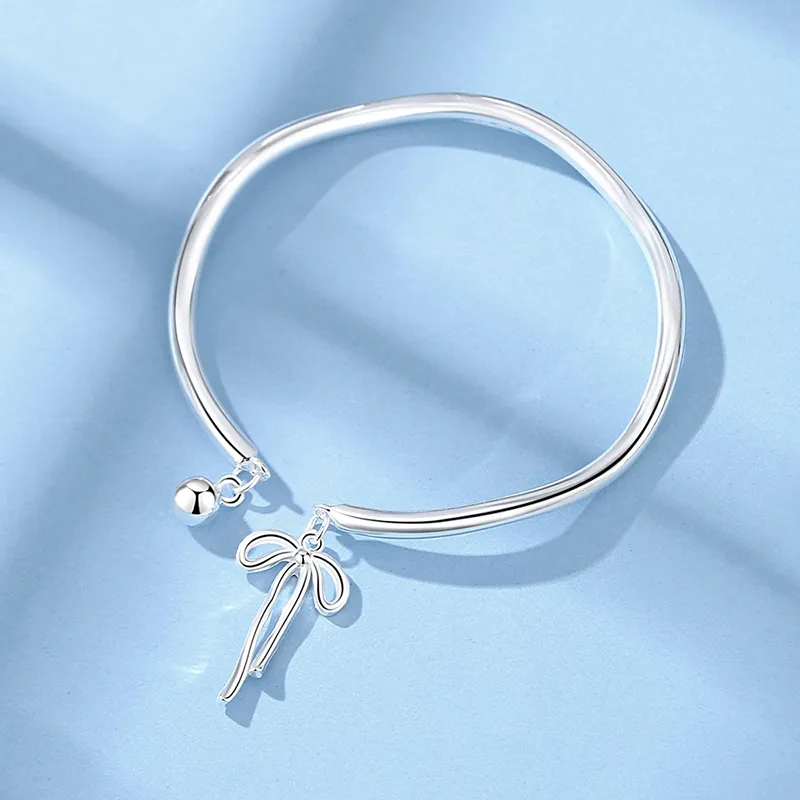 LIPSW 999 Fine Silver Bangles Women's-2