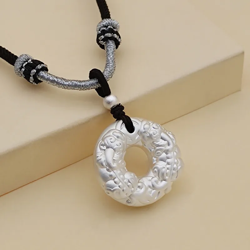 LIPSW S999 Fine Silver Necklaces Women's-3
