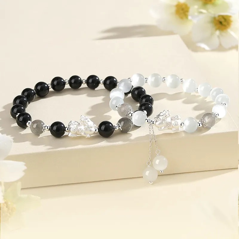LIPSW Obsidian Bracelets Unisex-1