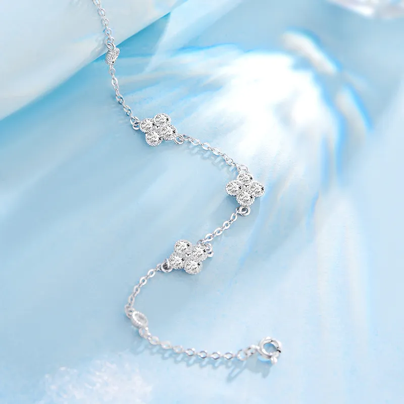 LIPSW 925 Sterling Silver Bracelets Women's-3