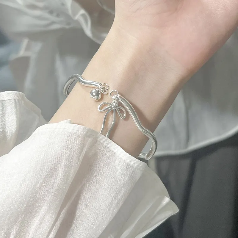 LIPSW 999 Fine Silver Bangles Women's-4