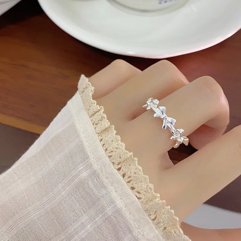 LIPSW 999 Fine Silver Rings Women's-4