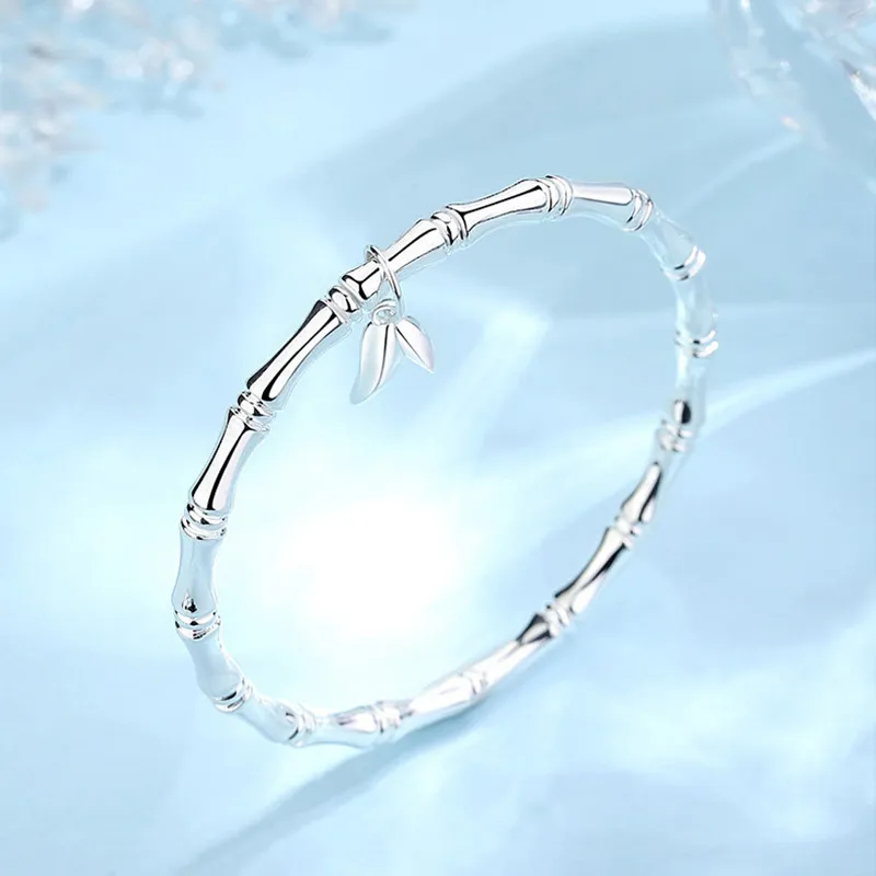 LIPSW 999 Fine Silver Bangles Women's-3