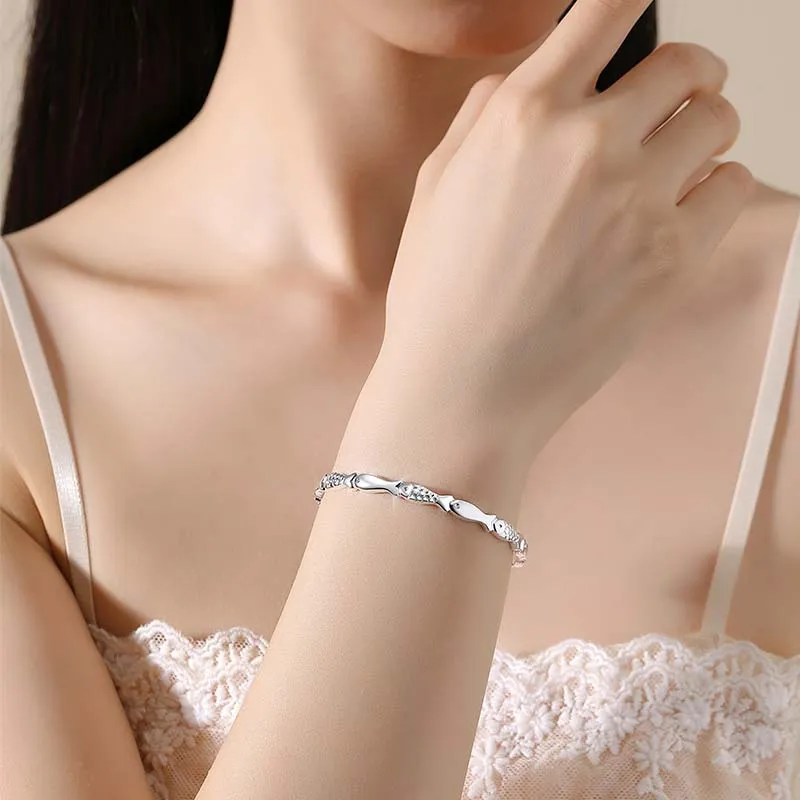 LIPSW 990 Silver Sterling Silver Bracelets Women's-4
