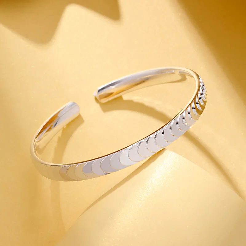 LIPSW 999 Fine Silver Bangles Women's-1