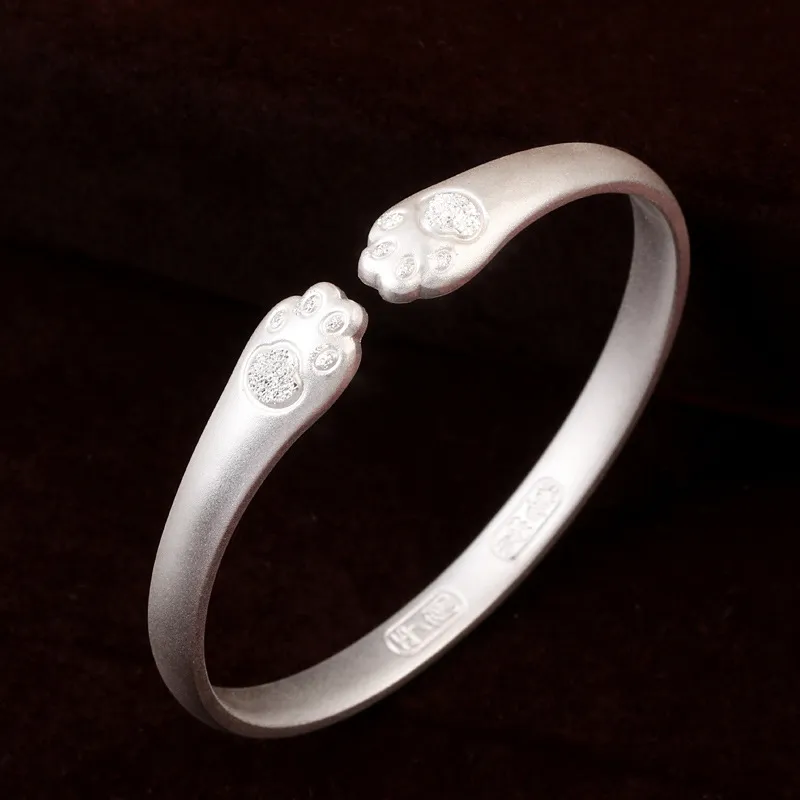 LIPSW 999 Fine Silver Bangles Women's-1