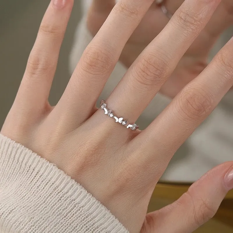 LIPSW 999 Fine Silver Rings Women's-2