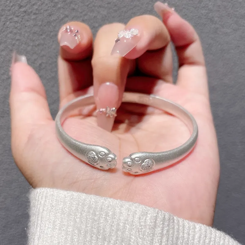 LIPSW 999 Fine Silver Bangles Women's-3