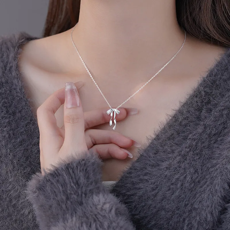 LIPSW 999 Fine Silver Necklaces Women's-4