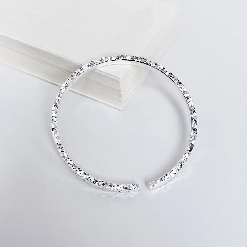 LIPSW Copper Nickel Alloy With Thick Silver Plating Bangles Women's-2