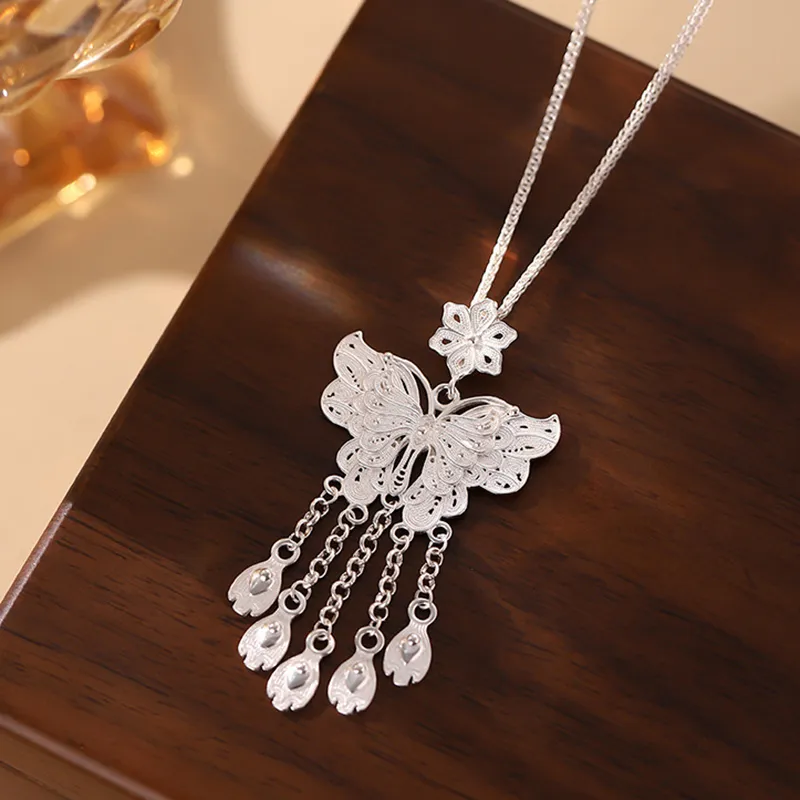 LIPSW S999 Fine Silver Necklaces Women's-2