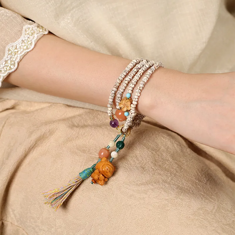 HANCANG Star Moon Bodhi Seeds Bracelets Women's-4